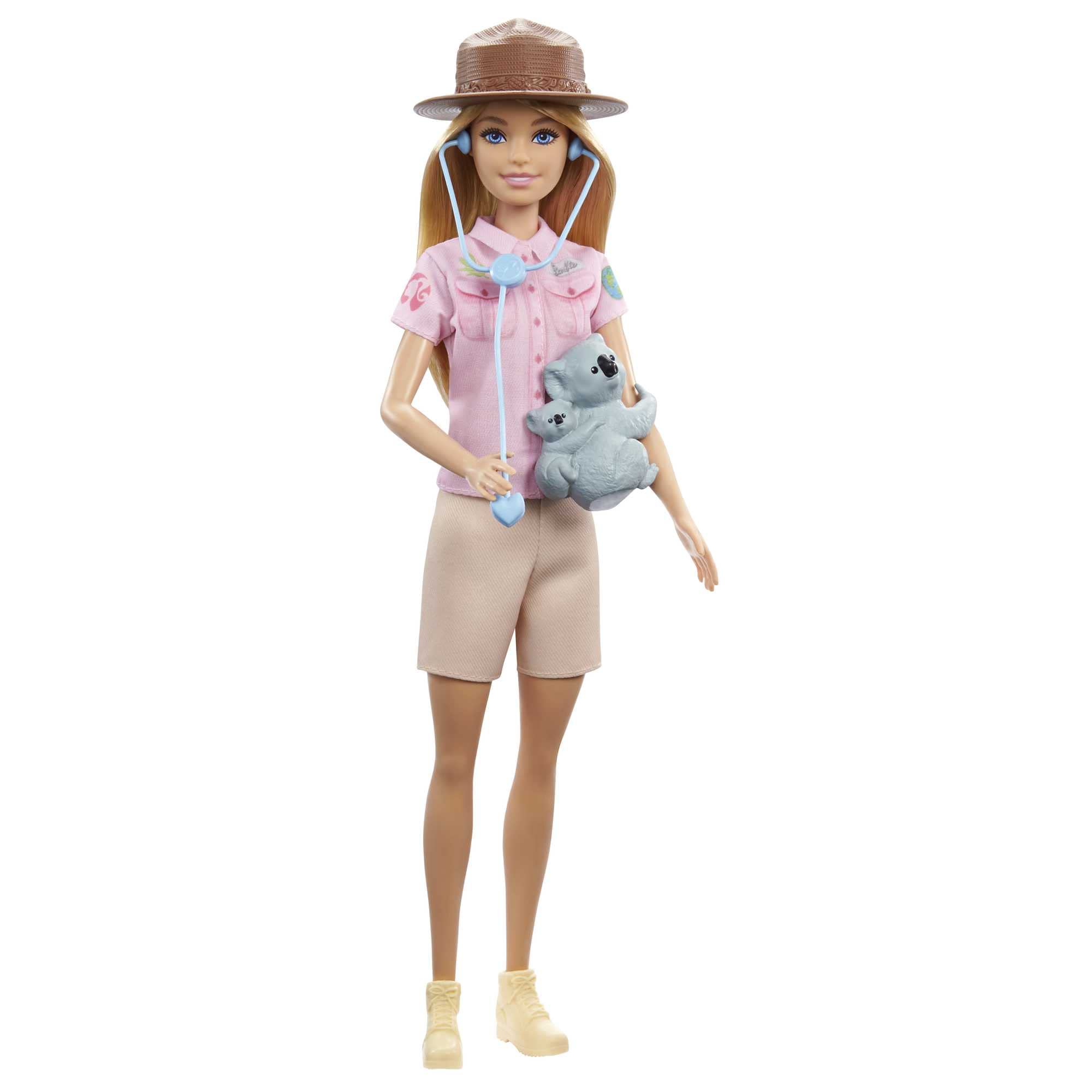 Barbie zoologist wearing brown hat and boots encourages outdoor exploration