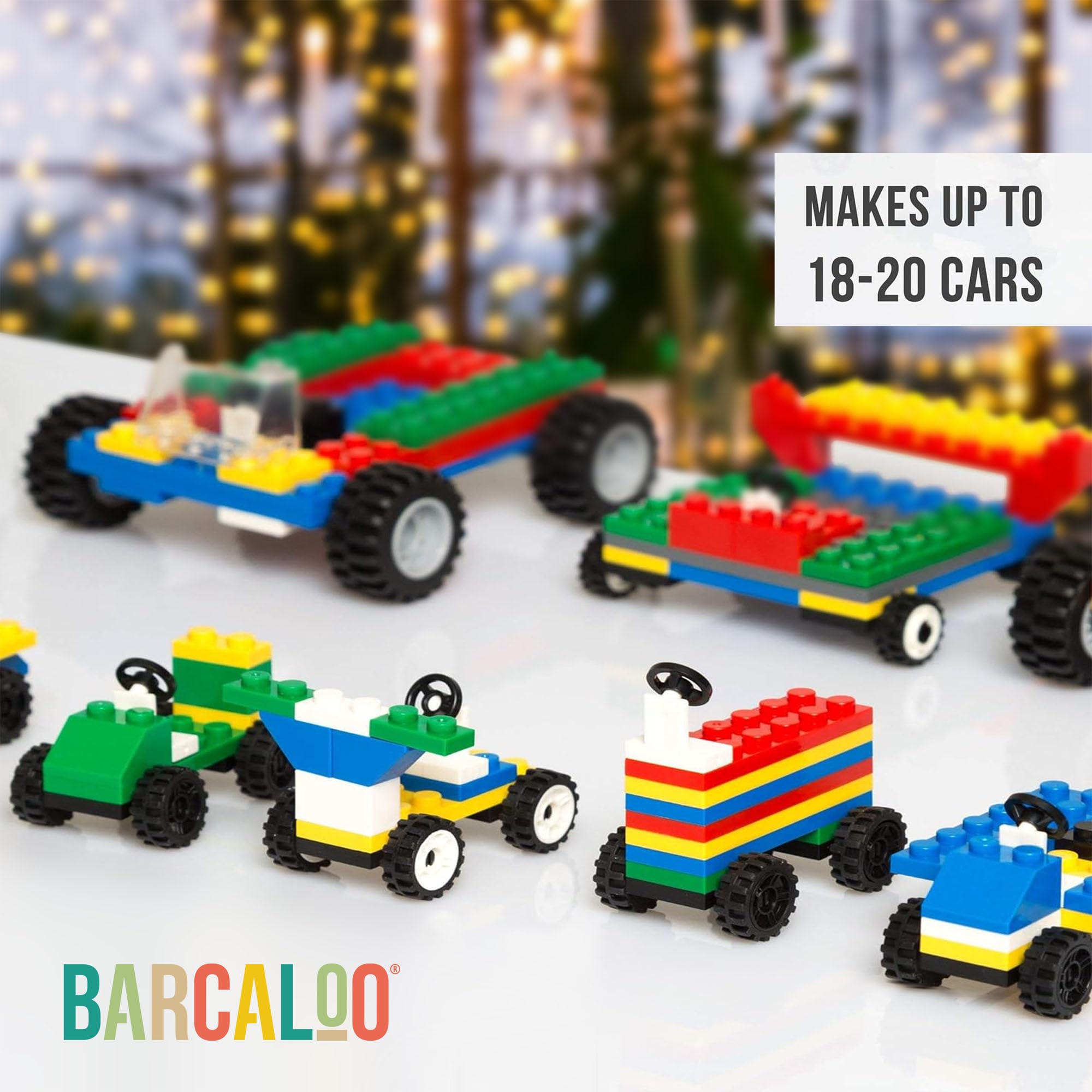 Barcaloo compatible with LEGO and other bricks for seamless expansion.