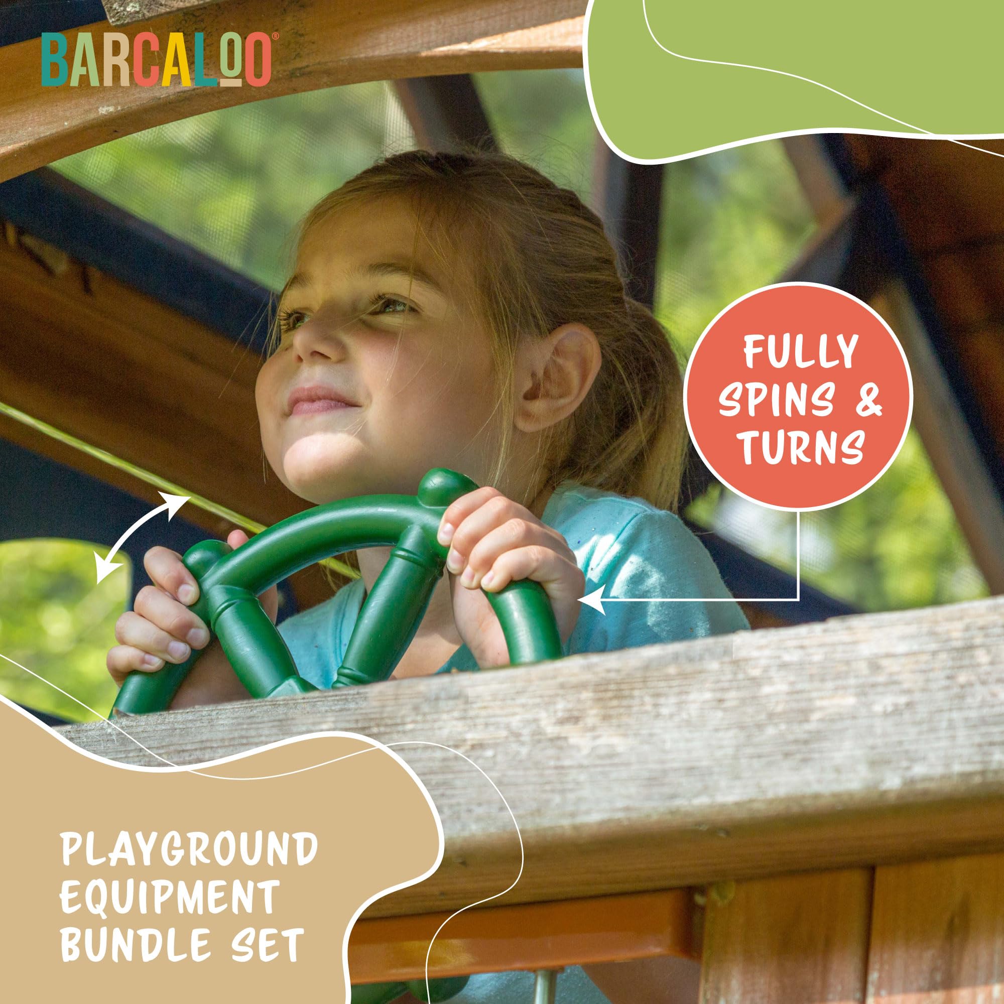 Barcaloo durable plastic material built for active outdoor play
