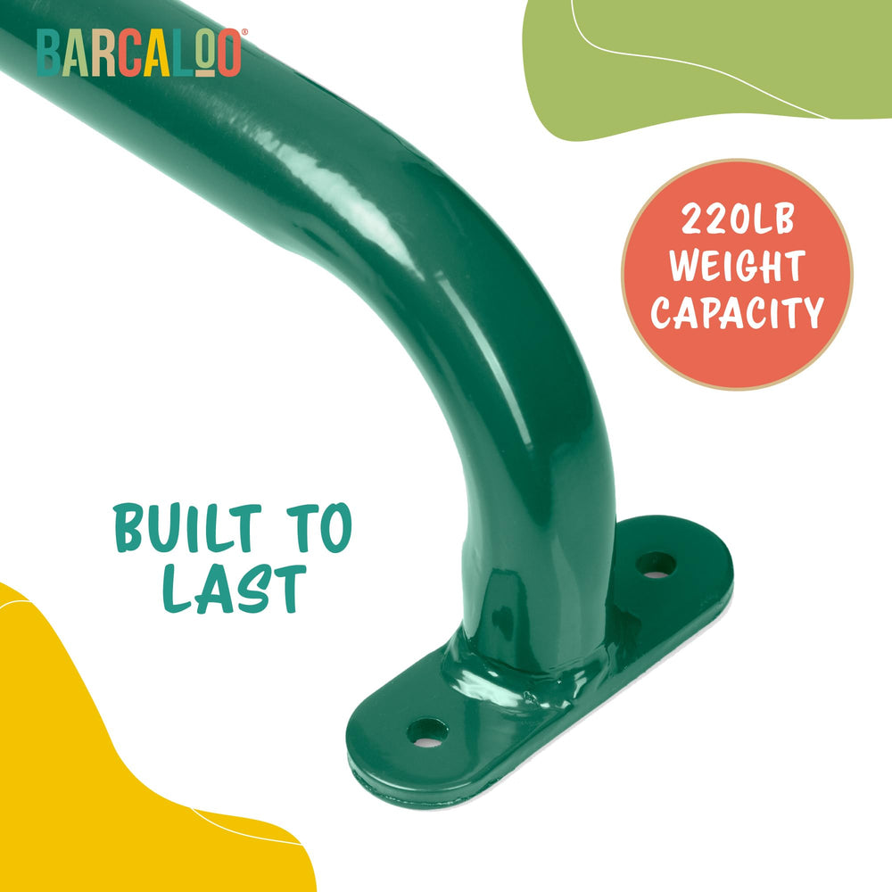 Barcaloo heavy-duty playset handle bar designed for long-lasting use.
