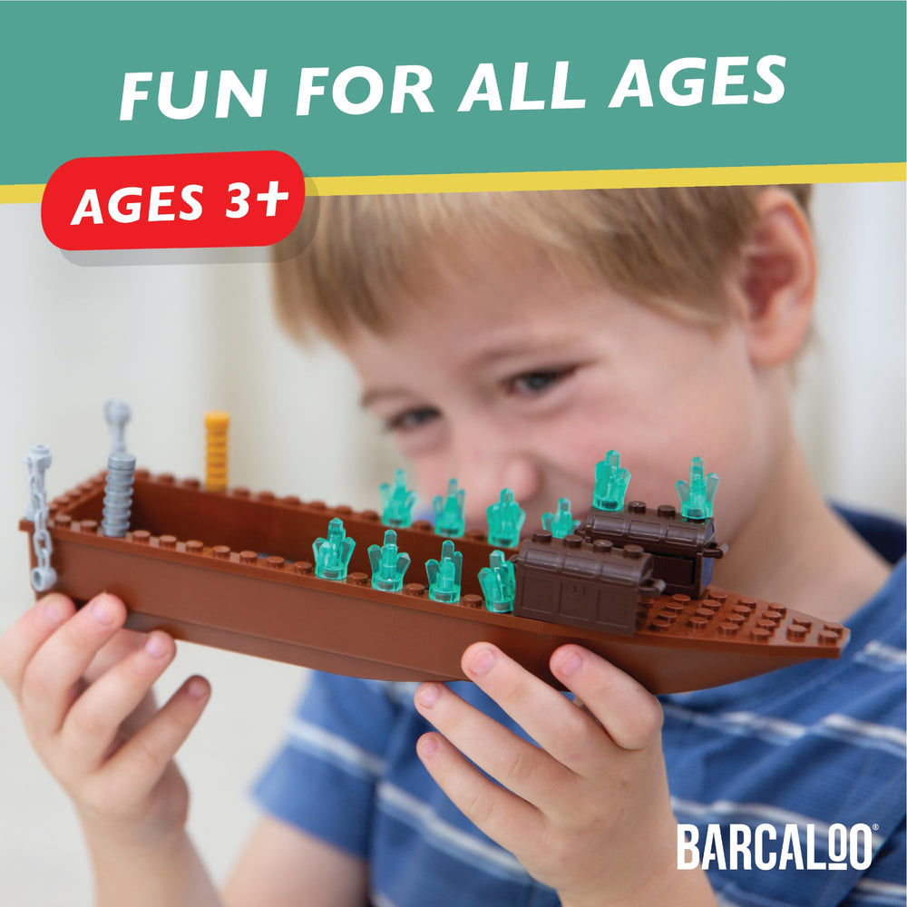 Barcaloo lego-compatible bricks for seamless mixing with LEGO
