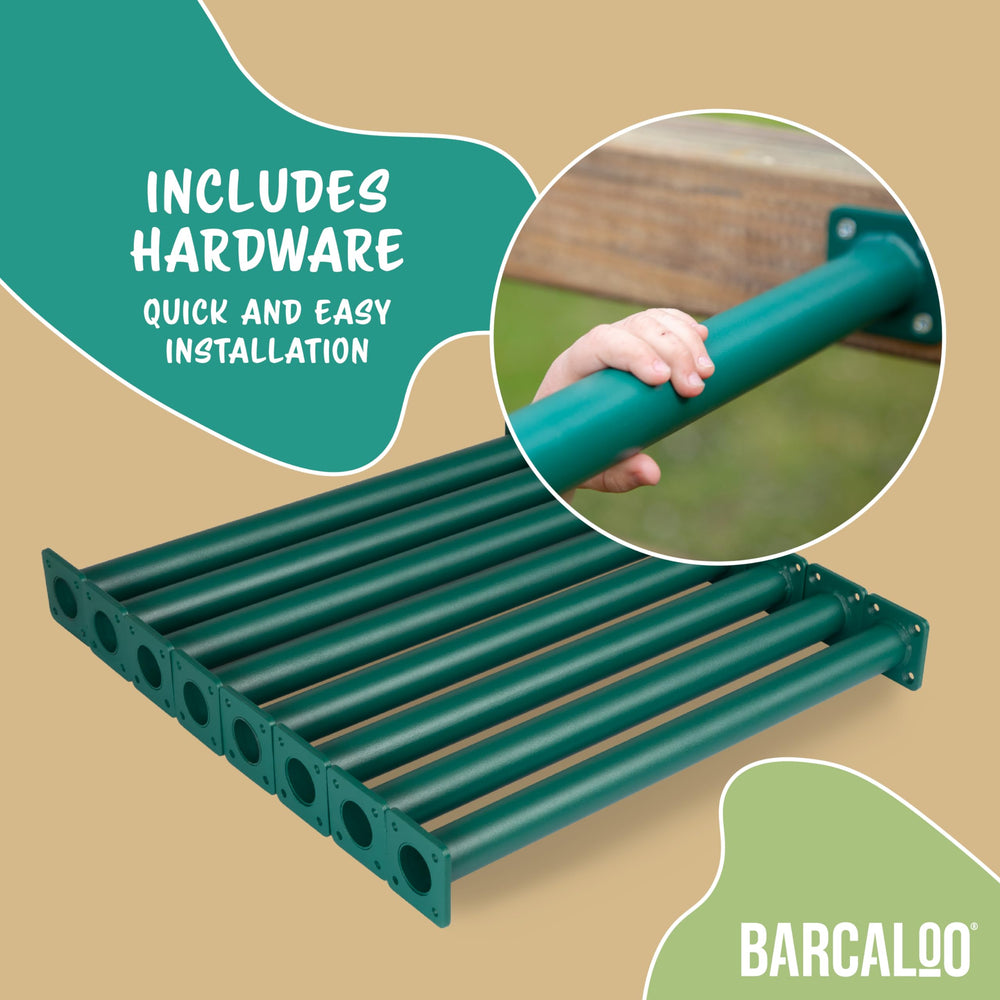 Barcaloo monkey bars attachment suitable for indoor or outdoor setup