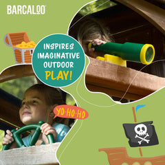 Barcaloo pirate flag adds color to backyard play