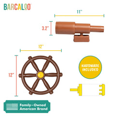 Barcaloo pirate telescope toy attachment sparks imaginative exploration for kids
