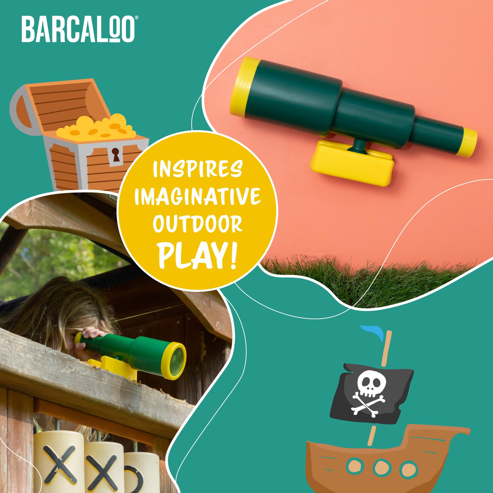 Barcaloo Safe, ASTM-certified toy encourages outdoor play sessions with confidence.