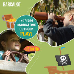 Barcaloo swing set attachments support backyard active play and storytelling