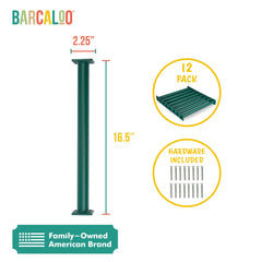 Barcaloo swing-set hardware provides sturdy mounting plates for secure treehouse or jungle gym setup