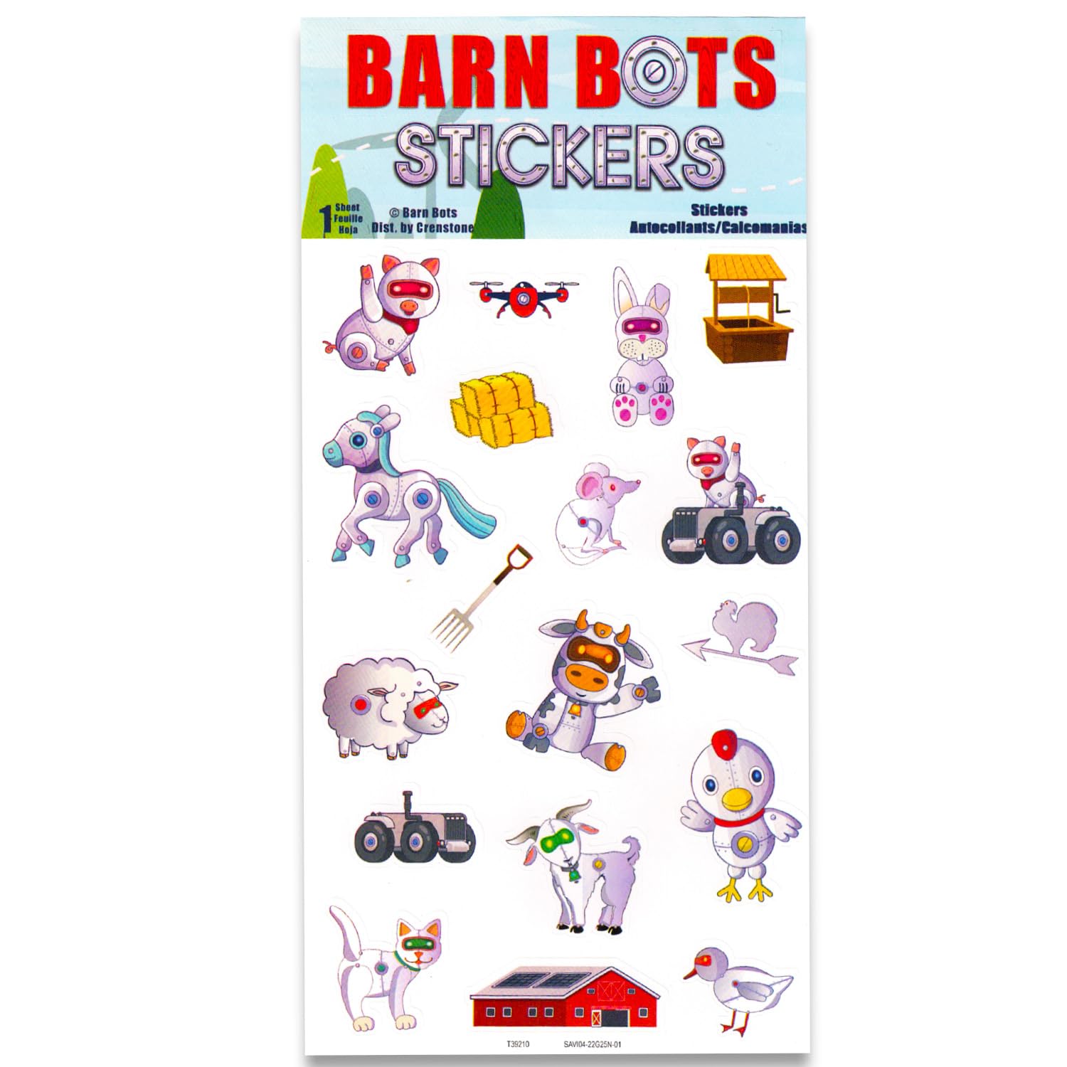 Barn Bots door hanger with Bluey set adds cute decor and easy party organization.