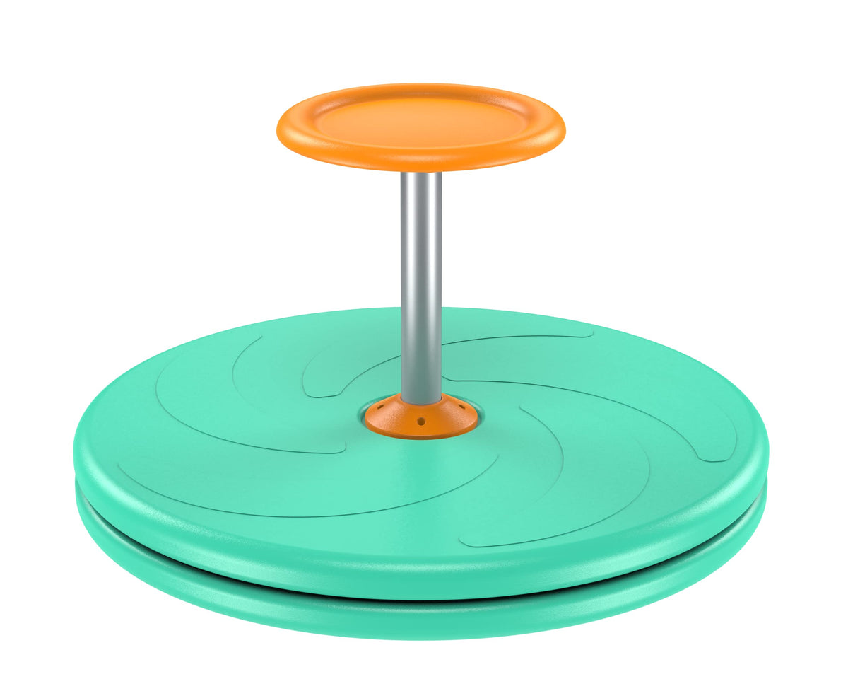BARNEY KAITE BS Spinner-X seated green front view highlights durable build for active kids