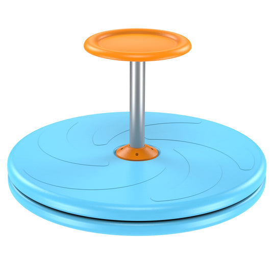 BARNEY KAITE BS Spinner-X blue seated spinner—easy to assemble for quick playtime setup.