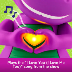 Durable 5.7-inch Barney figure designed for safe, confident play.
