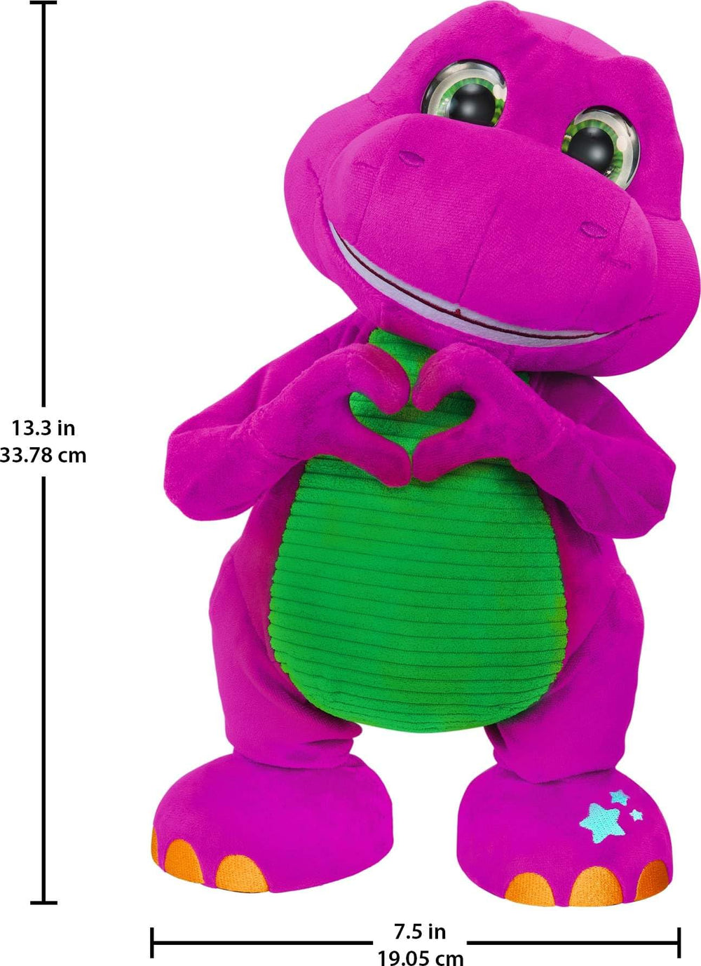 Barney's World plush ideal for toddlers 2+ to spark imagination.