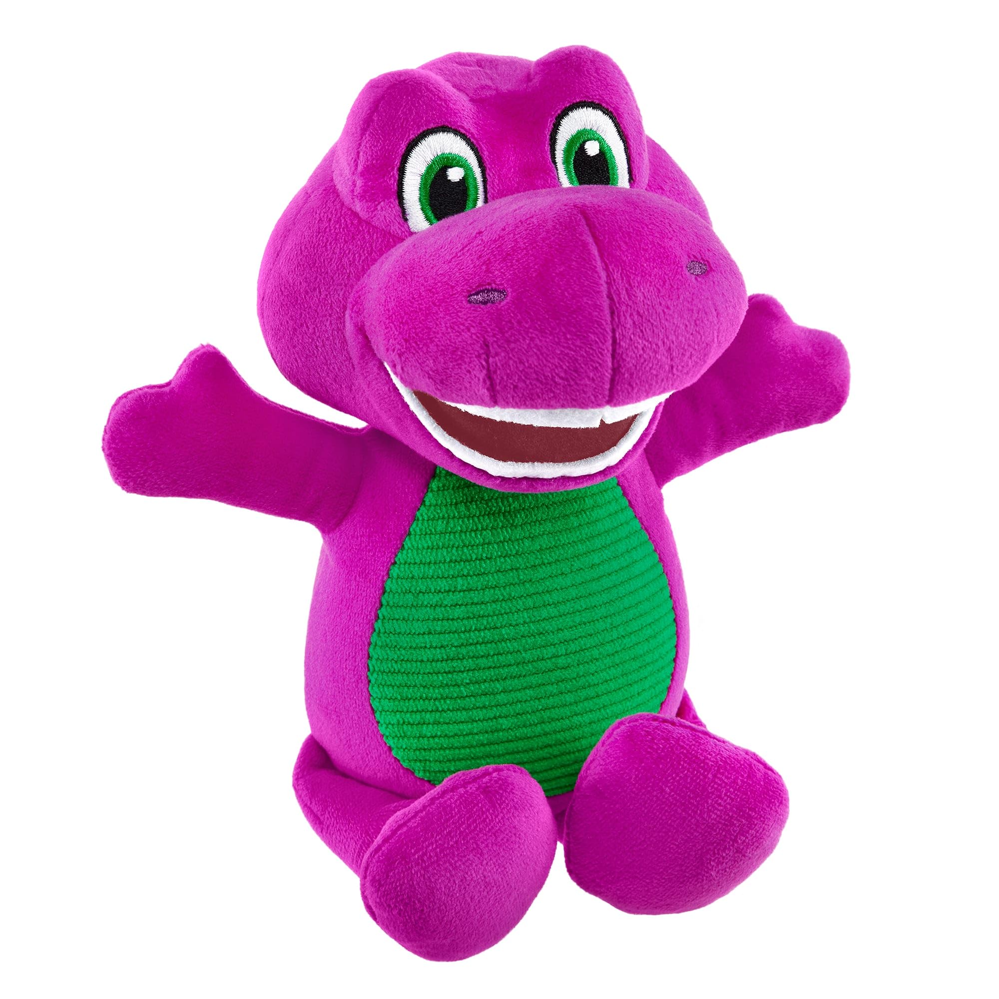 Barney's World 8-inch plush dinosaur ready for hugs and imaginative play.