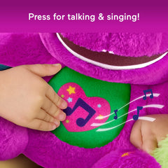 Barney’s World sounds-and-phrases plush fosters early language through music.