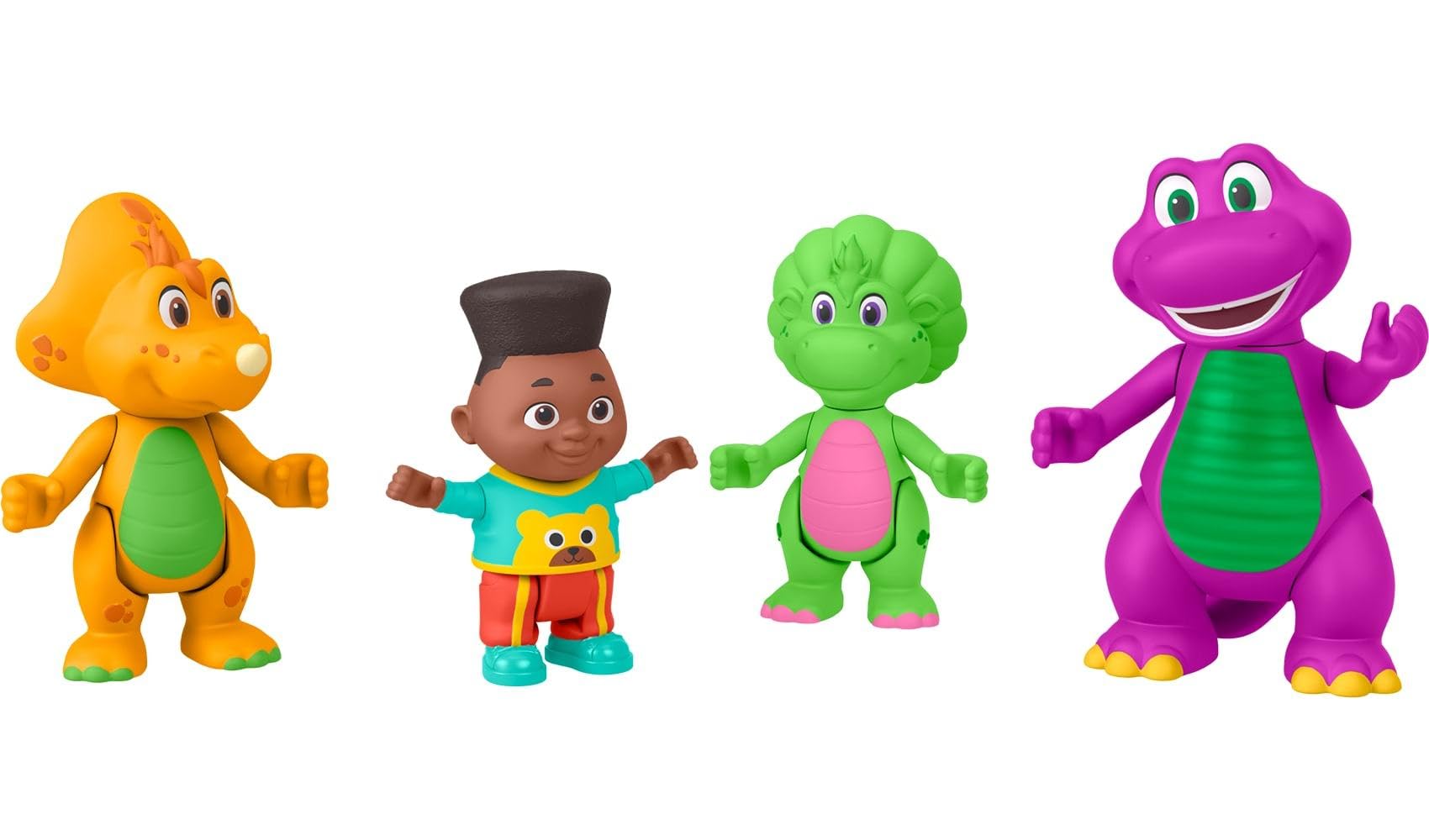 Barney figure from Barney's World Hey Friends pack for imaginative toddler play.