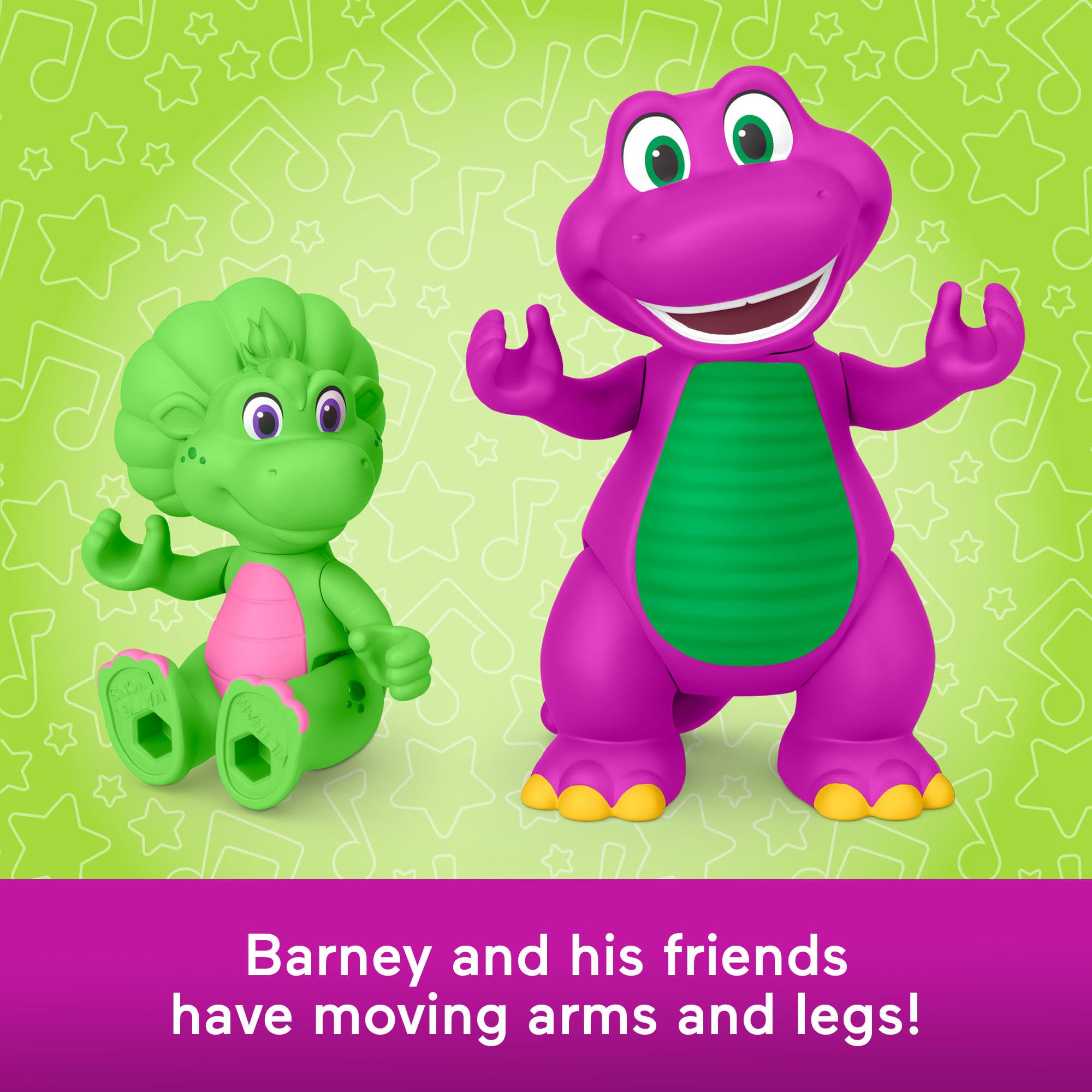 Billy figure from Barney's World Hey Friends pack supports social pretend play.