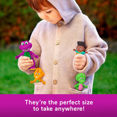 David figure from Barney's World Hey Friends pack enhances storytelling adventures.