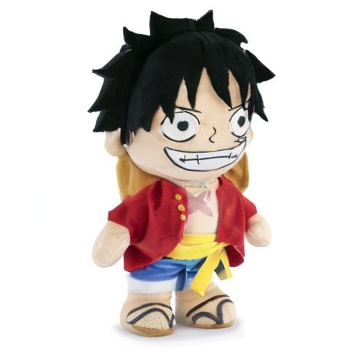 BARRADO One Piece plush collection display with four characters in a compact set.
