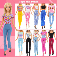 BARWA 11.5 inch doll hangers and shoes for organized wardrobe play