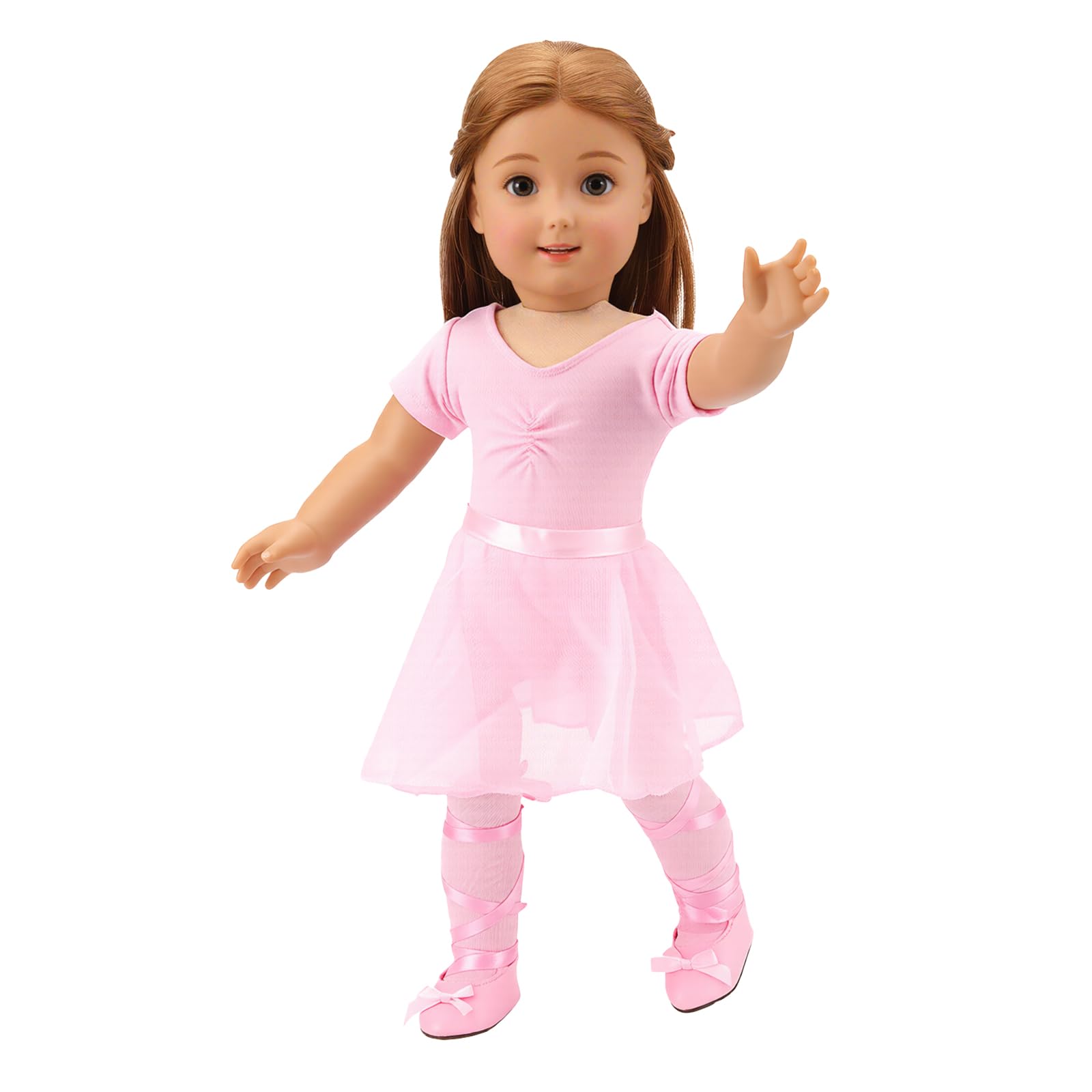 Barwa pink ballet shoes fit securely for pretend performances
