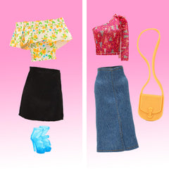 BARWA two bags add handy carry-and-collect accessories for dolls.