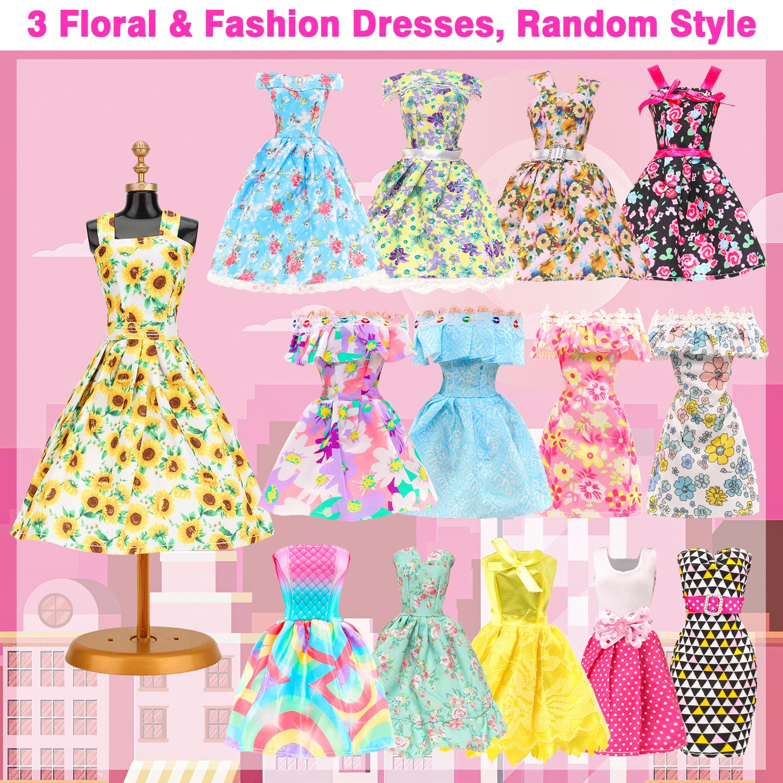 BARWA handmade-stitched doll outfits, durable sewing quality for long-lasting play