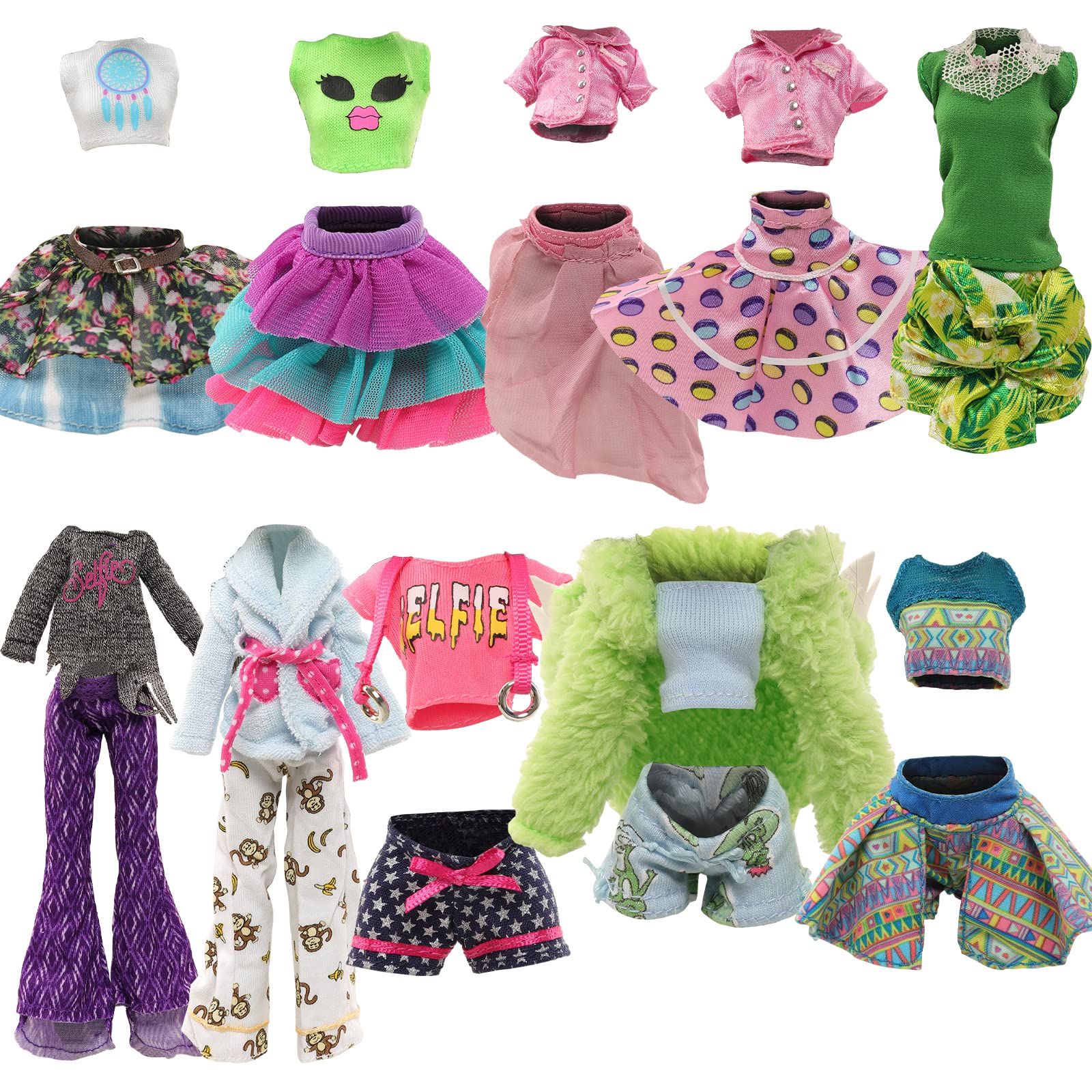 BARWA handmade Monster Girl doll clothes for 11-inch dolls, crafted with care