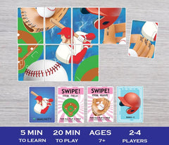 BASEBALL DUEL! box open – premium flip-top box for organized storage.