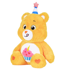 Soft 14-inch Birthday Bear plush ready for hugs and play