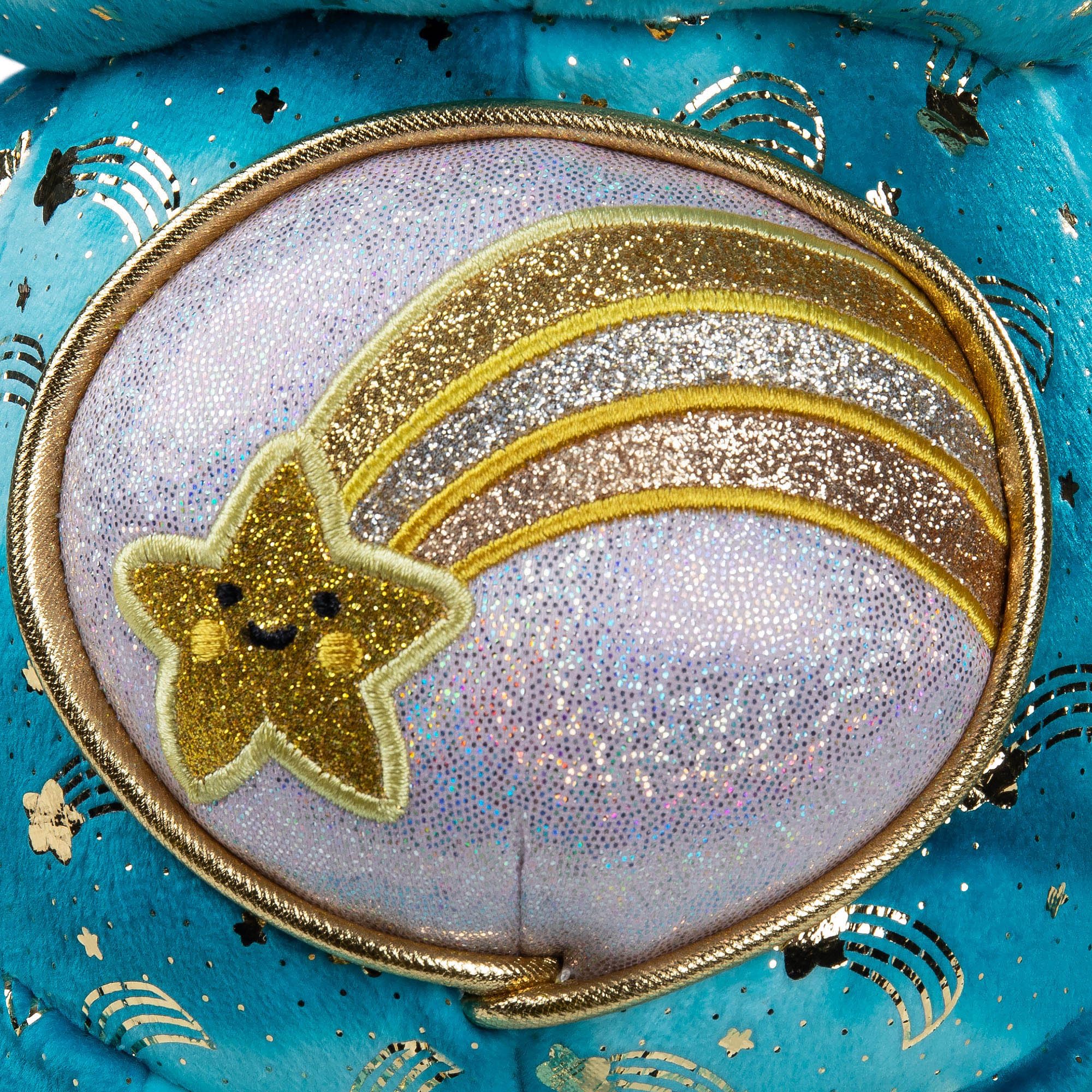 Basic Fun Wish Bear illuminated belly badge adds gentle nighttime glow