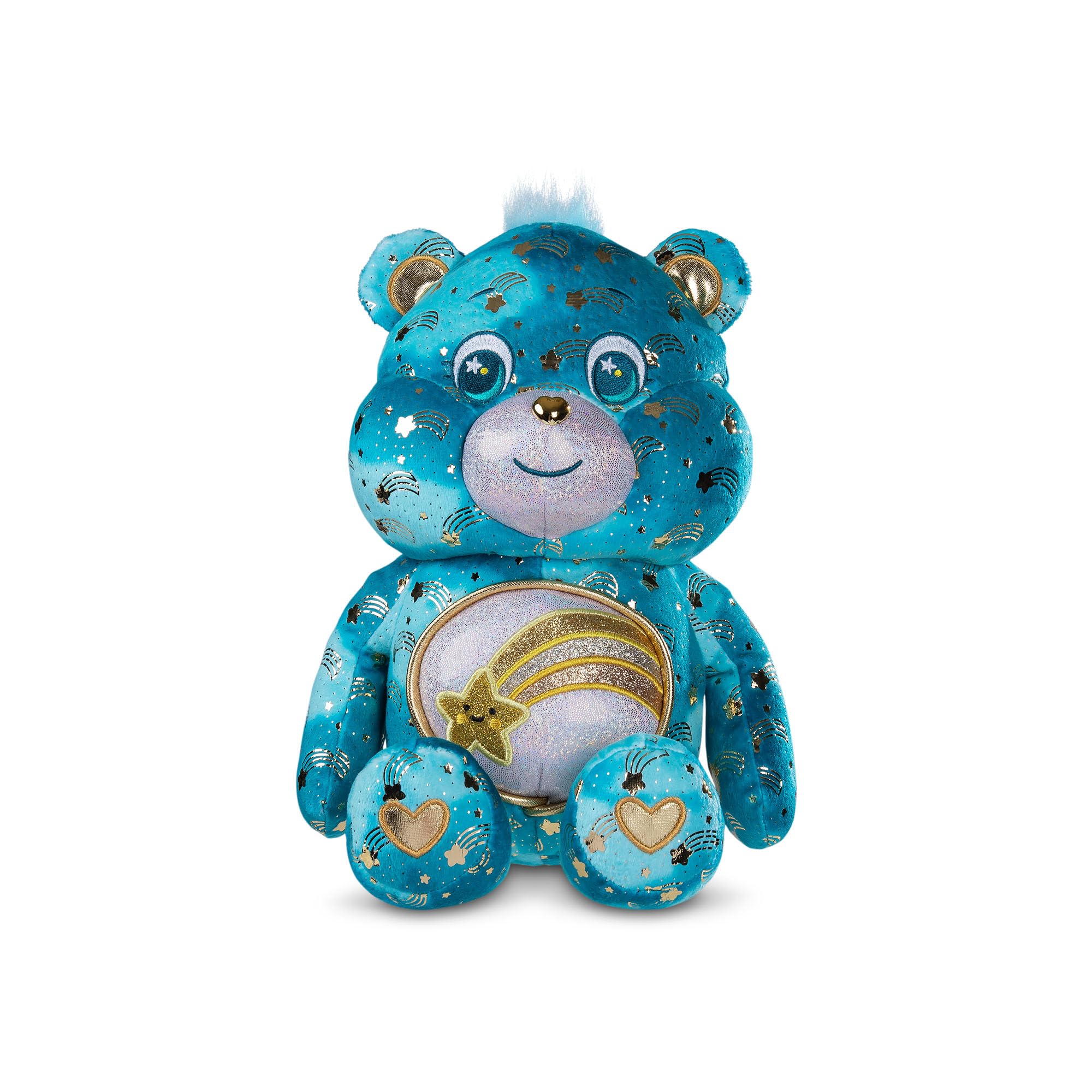 Basic Fun Care Bears Wish Bear plush with soft blue fur for snuggling