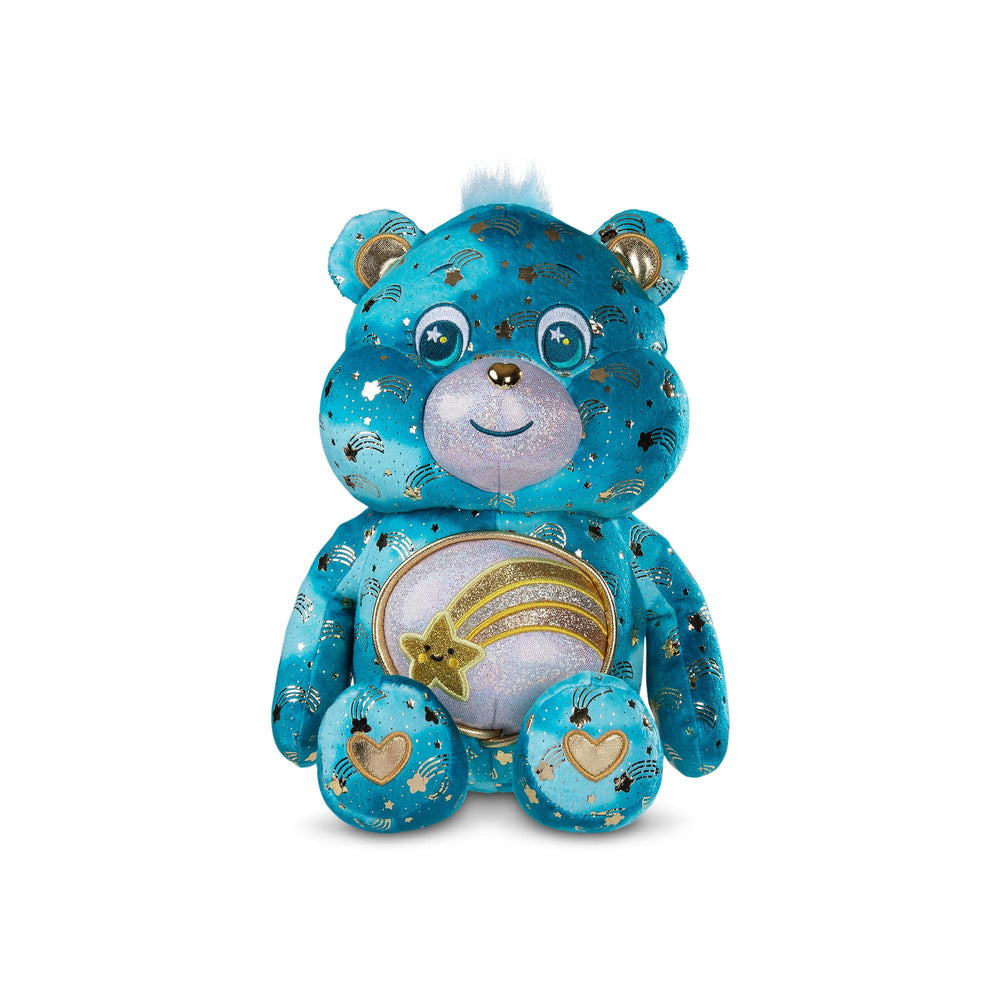 Basic Fun Care Bears Wish Bear plush with soft blue fur for snuggling