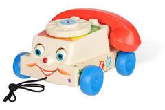 Basic Fun Fisher-Price Chatter Phone rolling eyes delight during pretend conversations.