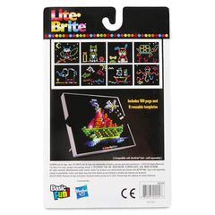 Basic Fun Lite-Brite art guide adds ideas for glowing art sessions.