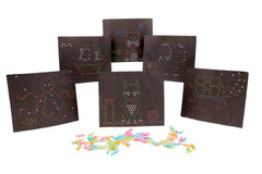 Basic Fun Lite-Brite color pegs support color discovery and fine motor skills.