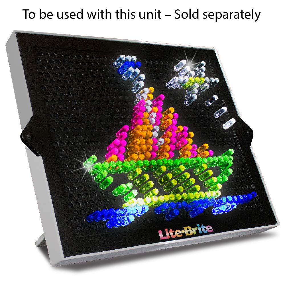 Basic Fun Lite-Brite refill kit keeps playset fresh and ready.