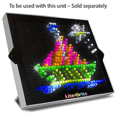 Basic Fun Lite-Brite refill kit keeps playset fresh and ready.