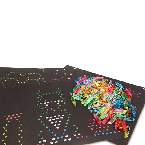 Basic Fun Lite-Brite 8 templates on tablet expand design options for kids.