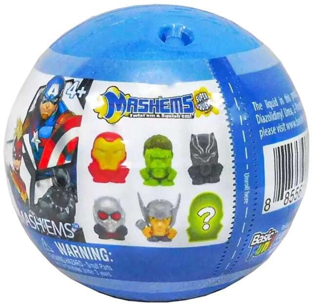 Basic Fun Mash’ems Thor squishy figure for tactile fun on the go.