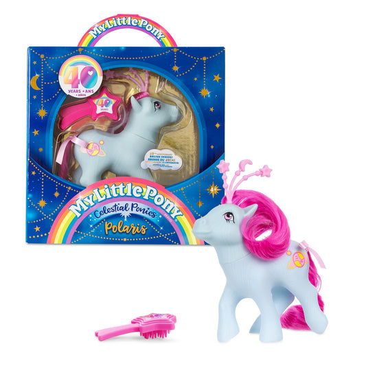 Basic Fun Polaris Celestial Pony debut figure for imaginative 40th anniversary play.