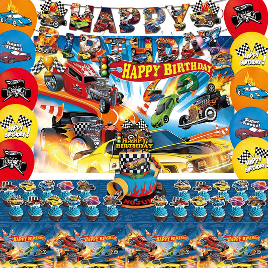 BASICF hot car birthday banner for bold decor and quick setup.