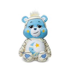 Bedtime Bear mummy bandages detail adds spooky charm for imaginative at-home play.
