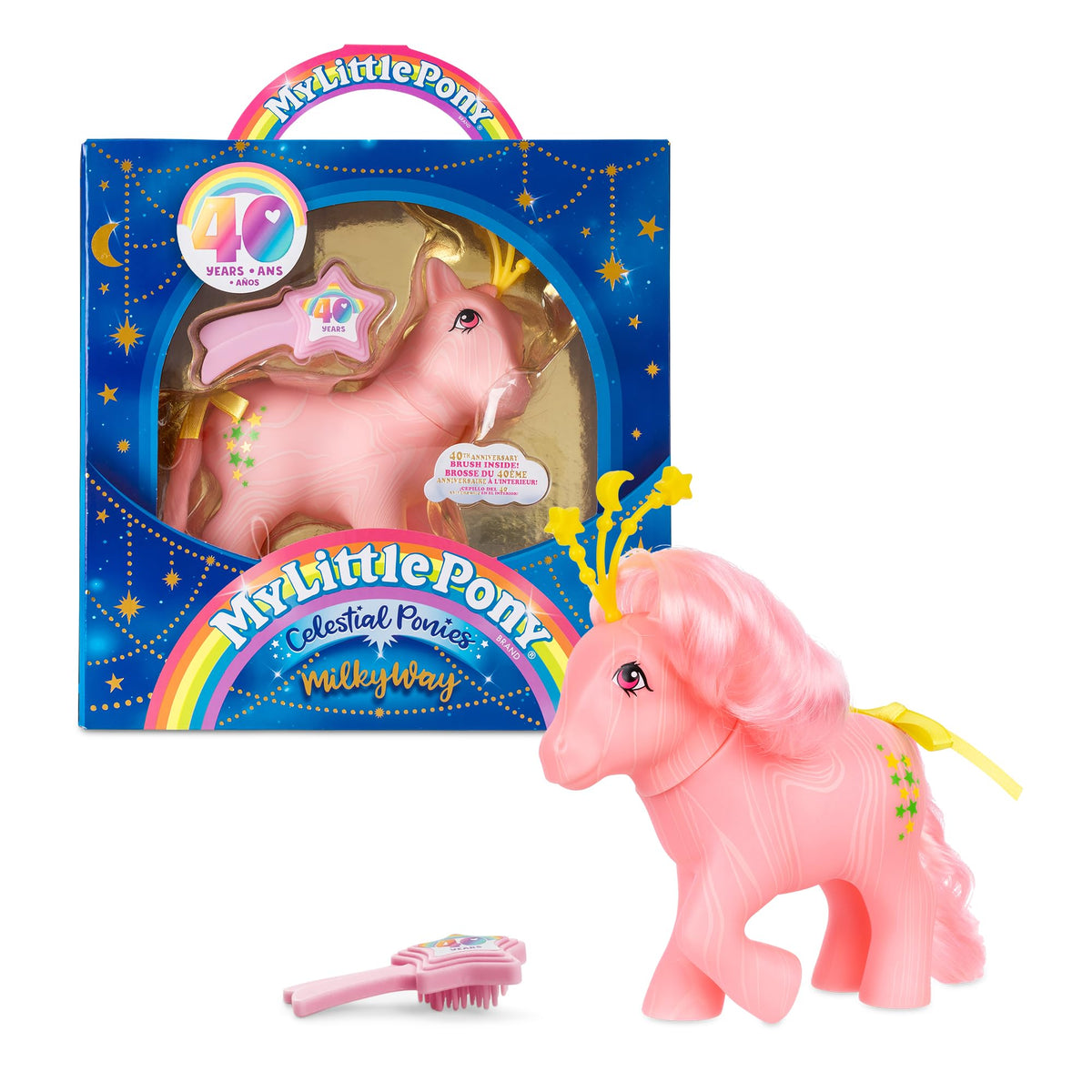 Basic Fun My Little Pony Milky Way Celestial Pony debut figure for imaginative play