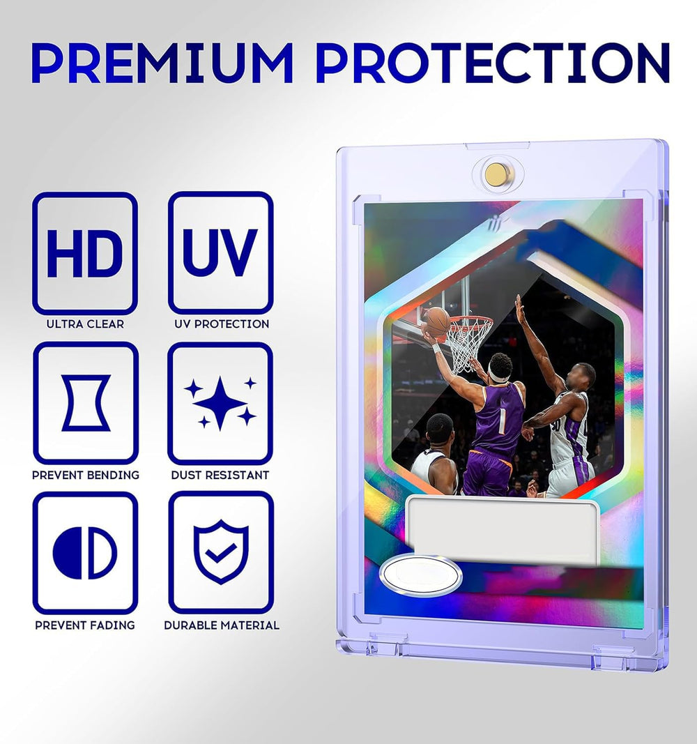 Basthalan card holder shows inner and outer dimensions for standard cards.