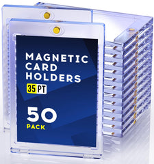 Basthalan magnetic card holder with easy-insert and secure magnetic closure.