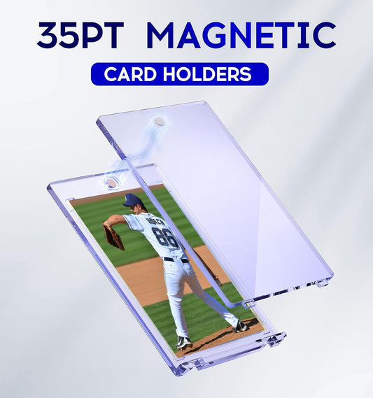 Basthalan magnetic card holder side view highlighting 35-point thickness