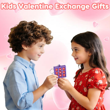 Basytodio colorful tic tac toe keychains for kids and goody bags