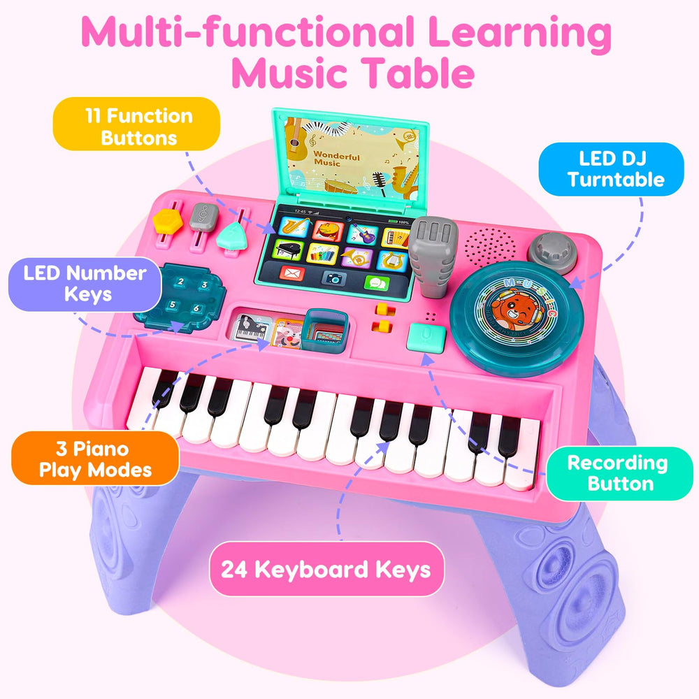 Basytodio DJ Table with instrument sounds to help differentiate tones