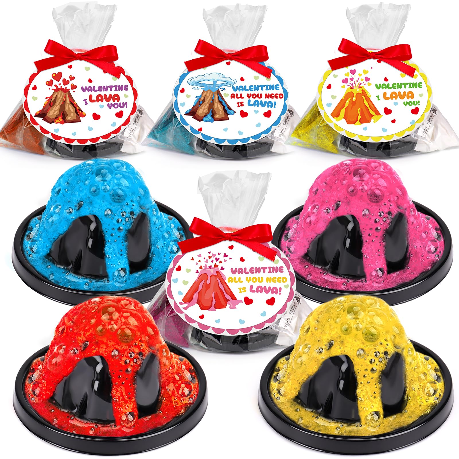 Basytodio erupting volcano kit card display for classroom science cards.
