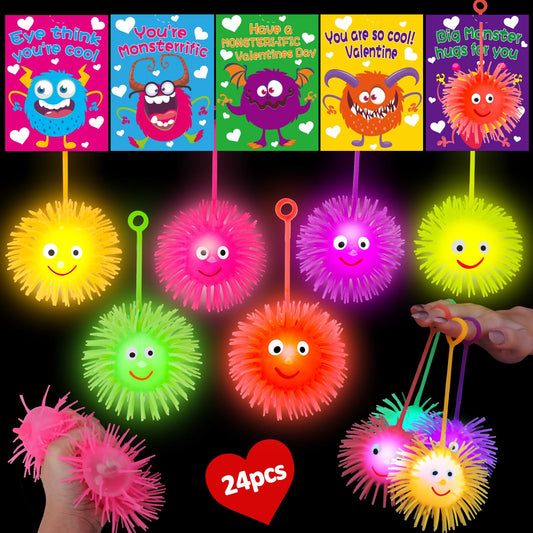 Basytodio LED puffer balls glow in the dark for party fun and easy gift ideas.